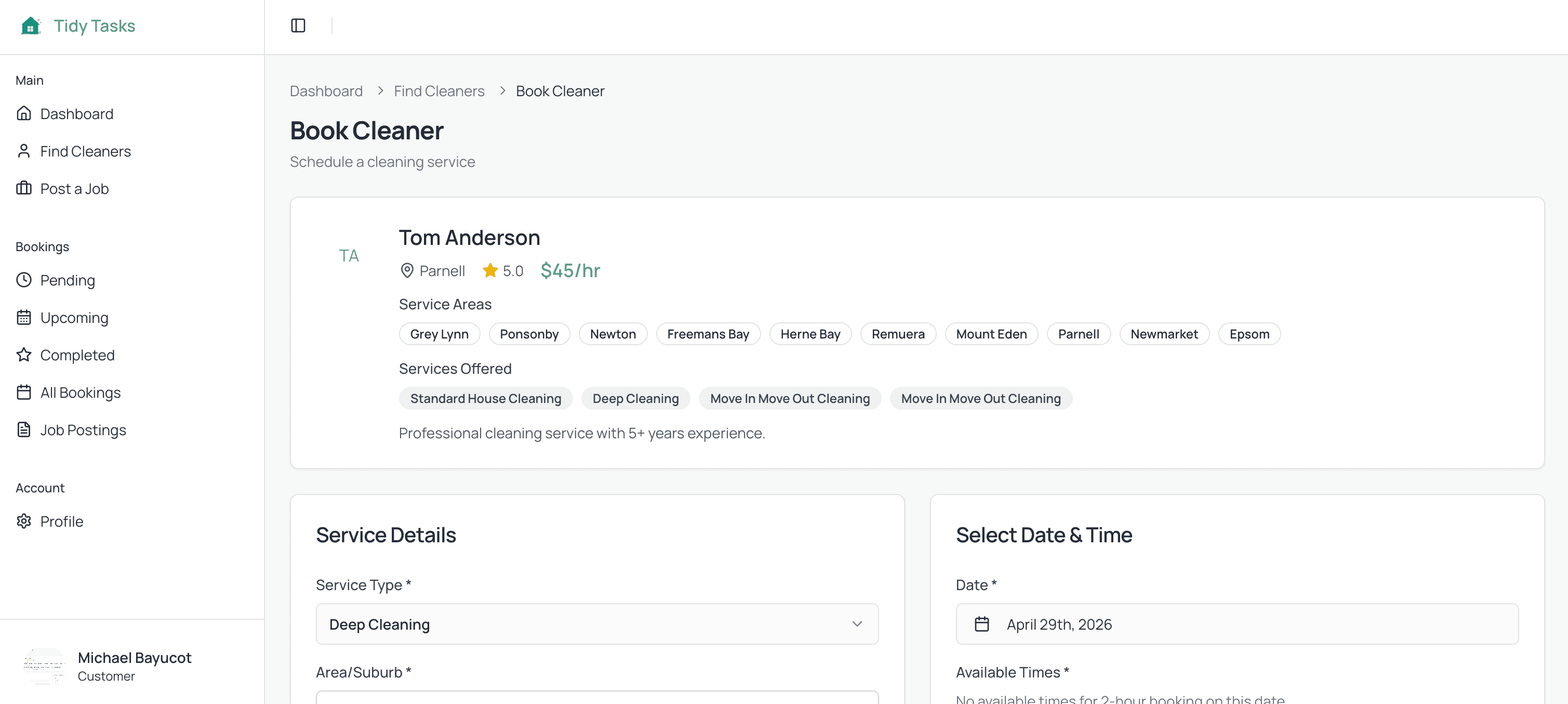 Tidy Tasks Screenshot